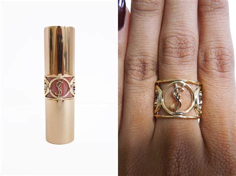 ysl lipstick emblem ring.